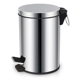 Lixeira De Inox 12 Litros Pedal E Balde Removível Lixo