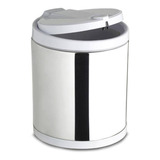 Lixeira De Pia Inox C Tampa Click Recip Plástico 2 5 L
