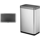 Lixeira Decorativa Automática 50 Litros Aço Inox Com Sensor