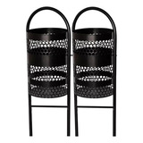 Lixeira Dupla Em Tela Moeda Coleta Seletiva Calçada 120cm