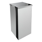 Lixeira Em Aço Inox 36l Com Tampa Vai E Vem