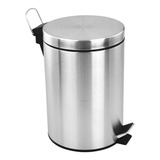 Lixeira Em Inox Com Pedal 8 Litros Cromada
