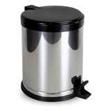 Lixeira Inox 12 Litros Cozinha Banheiro Cesto Com Pedal