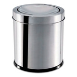 Lixeira Inox 5 4 Litros Basculante Brinox 3032 202 Cor Prateado