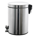 Lixeira Inox Com Pedal 5 Litros Mollie Cor Prateado