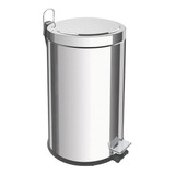 Lixeira Inox Pedal 12 Lts Tramontina Polida Balde Removível