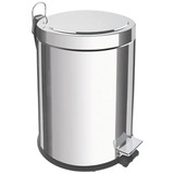 Lixeira Inox Pedal 3 Lts Tramontina Polida Balde Removível