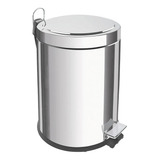 Lixeira Inox Pedal 5 Lts Tramontina Polida Balde Removível
