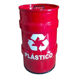 Lixeira Metalica Tambor Reciclagem Plastico Tonel