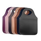 Lixeira Para Carro Couro Ecológico Porta Lixo Universal -Preto-