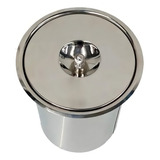 Lixeira Pia Cozinha Embutir Granito Inox 3 Litros Inovar Metais