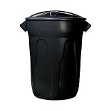 Lixeira Plástica 100 Litros Preta Com Tampa