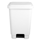 Lixeira Plástica Com Pedal E Tampa 25 Litros Cor Branco