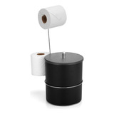 Lixeira Porta Papel Higiênico 5l Banheiro Arthi Cor Preto Lixeira Porta Papel Higiênico 5l Banheiro Arthi