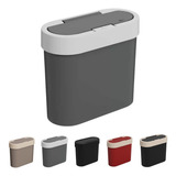 Lixeira Slim Flat Pia Cozinha Bancada Lixo Banheiro 2 8 L