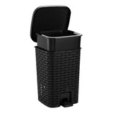 Lixeira Smart Preta Grande 15 Litros Lançamento 1982 Cor Preto