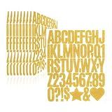 Llewyn 470 Peças 10 Folhas Adesivos De Letras Com Glitter Números De Caixa De Correio De Vinil Adesivos Autoadesivos à Prova D água Para Caixa De Correio Quadro De Avisos Janela Porta Sinal 