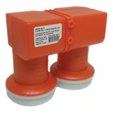 Lnb Duplo Kit Carona 1x1 2 Saidas Universal Banda Ku