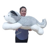 Lobo Lindo Cachorro Husky Siberiano Pelúcia 100cm X 45cm
