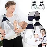 Loboy Sling De Bebe Carregador Canguru Segurar Filho Ajustável Confortável E Seguro (cinza)