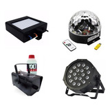 Locação Kit Balada Adulto C Fumaça Refletor Globo Strobo