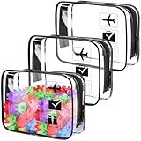 Locmeo 3 Sacos De Armazenamento De Brinquedos Sacos De Organização De PVC Transparente Reutilizáveis Bolsas De Higiene à Prova D água Com Zíper Para Blocos De Construção Bolsa Compatível Com