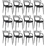 Loft7 Home Decor Kit 12 Cadeiras Masters Allegra Preto