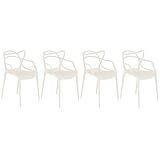 Loft7 Kit 4 Cadeiras Design Jantar Cozinha Masters Allegra