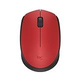 Logitech, 910-004941, Mouse Sem Fio Com Design Ambidestro Compacto, Conexão Usb E Pilha Inclusa - Vermelho