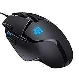 Logitech G Mouse Para Jogos Com Fio Hyperion Fury 402 4 000 DPI Leve 8 Botões Programáveis Compatível Com PC Mac Preto