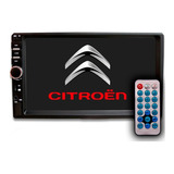  Logo Citroen Dvd 2 Din Multimidia Bt + Usb Tela 7' Espelhamento