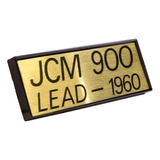 Logo Jcm 900 Lead 1960 Plaqueta Base Original Marshall