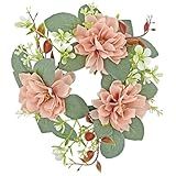 LOGOFUN Anéis De Vela Artificiais Com Folhas De Eucalipto Grinalda Vegetação Para Pilares Natal Casamento Casa Mesa Festa Decoração