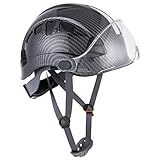 LOHASPRO Capacetes De Segurança Capacete De Segurança De Construção Com Viseira Ansi Z89 1 Aprovado Osha Hardhat Capacete De Fibra De Carbono Ventilado Com Alça De Queixo Capacete De Árvore Padrão D