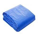 Lona 7x6 Impermeável Azul Toldo Forro Piscina 300 Micras