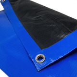 Lona Antichama Proteção Respingo De Solda 2x2m Azul preto