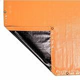 Lona Antichamas Pvc 400 Cargolight Laranja Preto 2x3 3x2