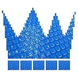 Lona Capa Termica Para Piscina 4x2 Manta Plastica 300 Micras Cores Azul