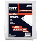 Lona De Polietileno Branca Forte Reforçada 150 Micras TNT Para Piscina Toldo Cobertura 2x3