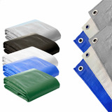 Lona Plástica Azul Impermeável 300 Micras 5x7 Multiuso 7x5