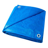 Lona Plástica De Proteção Cobertura Impermeável Azul 3x2 Mts