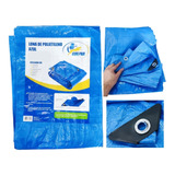 Lona Plastica Encerado 4x6 Azul Impermeavel