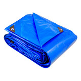 Lona Plástica Polietileno 6x6 Azul Reforçada