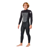 Long John Rip Curl Omega 3 2mm Steamer Back Zip Black