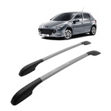 Longarina Decorativa Teto Alumínio Prata Peugeot 307 E 308