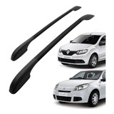 Longarina Rack Teto Decorativa Sandero 2008 A 2020 Preto