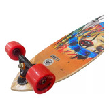Longboard Montado Lyons Roda Importada Abec 15 Prancha Índia
