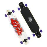 Longboard Traxart Drop through Wildstyle 38 25 Fa 089 Cor Branco
