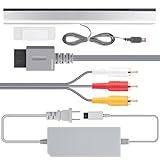 LongLongJin Kit De Cabo De Alimentação Wii 3 Em 1 Melhore Sua Experiência De Jogo Com A Barra De Sensor Wii E Cabos E Cabos Wii Cabo De Alimentação Compatível Para Nintendo Wii