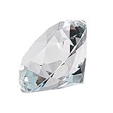 LONGWIN 50 Mm 2 Polegadas Diamante Facetado De Cristal Papel Peso Casamento Favor Decoração De Casa Clear 